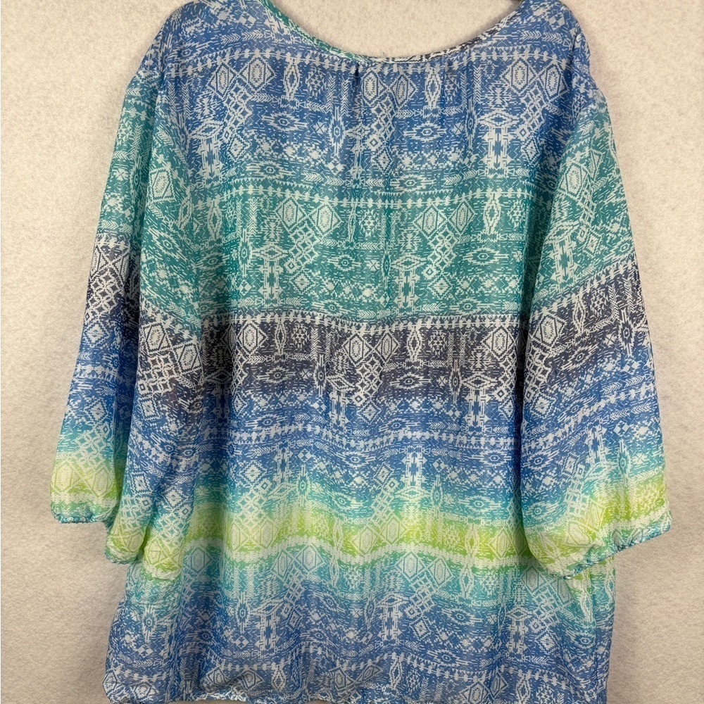 Catherine’s Beautiful Spring Top Size 2X - Picture 2 of 4